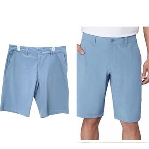 £Hang Ten Hybrid Golf Shorts Size 34 Micro Checkered